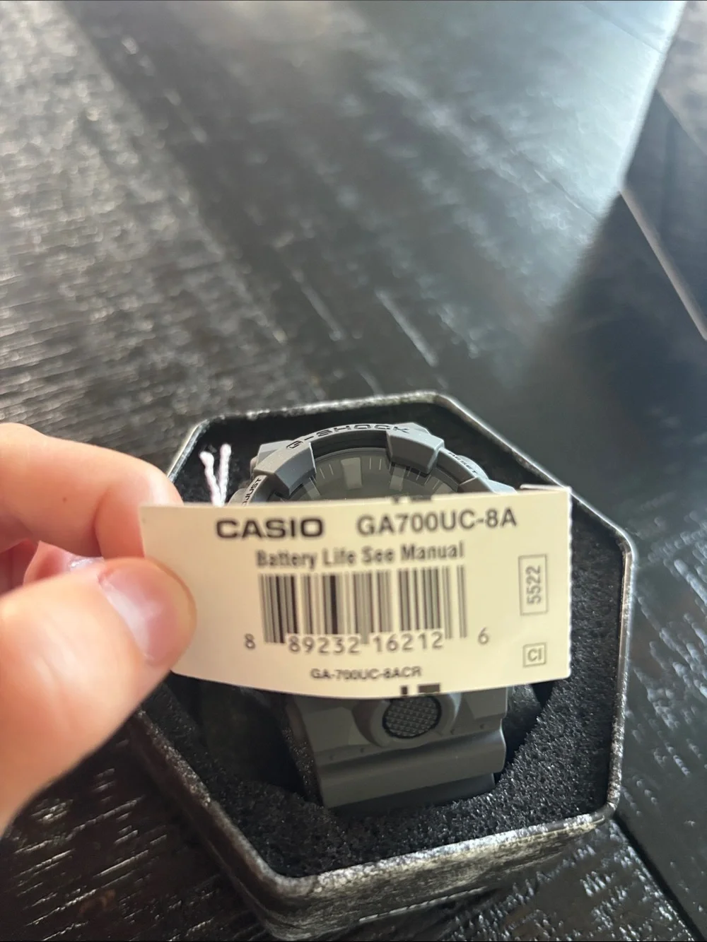Casio G-Shock GA700UC Men's Gray Resin Analog-Digital Watch